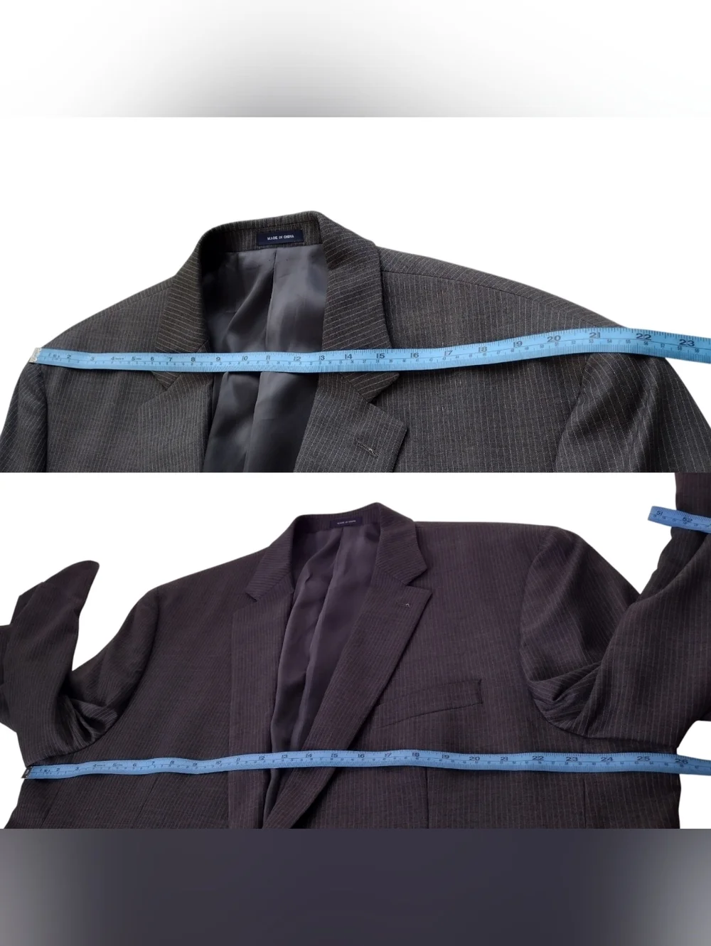 Ralph Lauren Gray Pinstripe Business Office Sport Coats Blazer Sz 40L